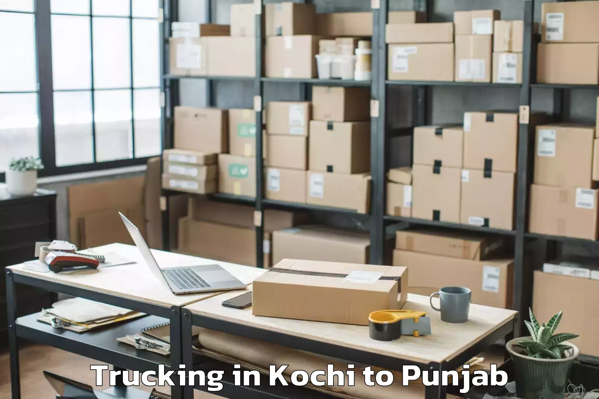 Trusted Kochi to Pathankot Trucking